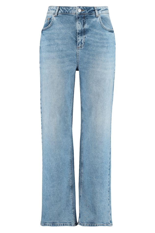 Dames High waist jeans met wijde pijpen | MS Mode