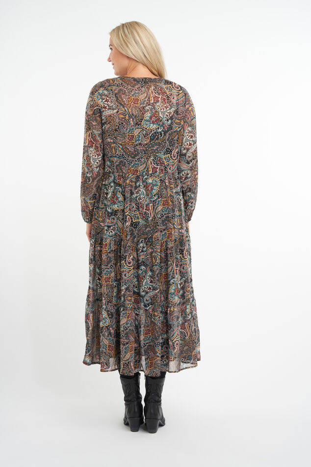 Dames Maxi jurk met paisleyprint | MS Mode