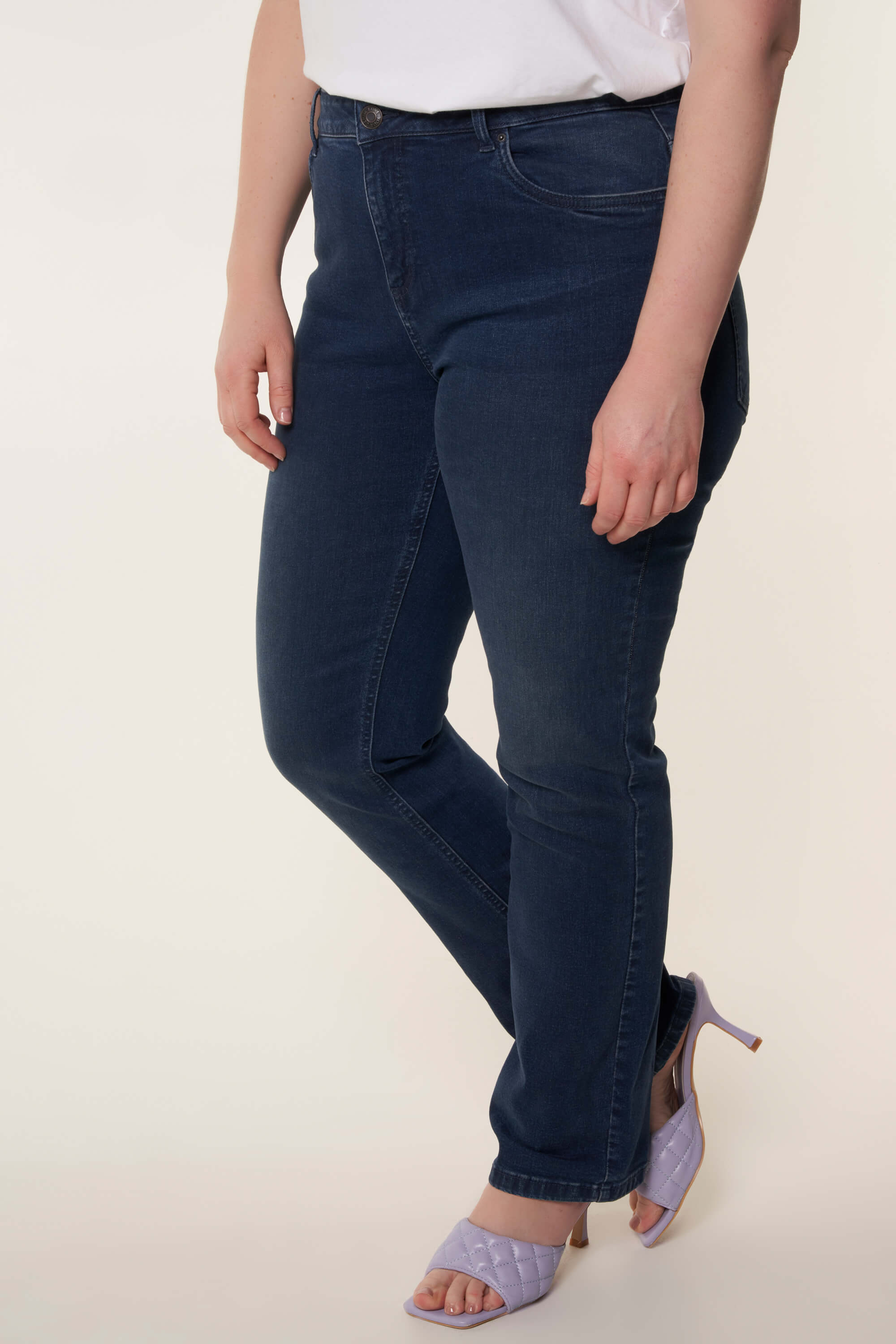 Dames Straight leg jeans LILY Dark Denim | MS Mode