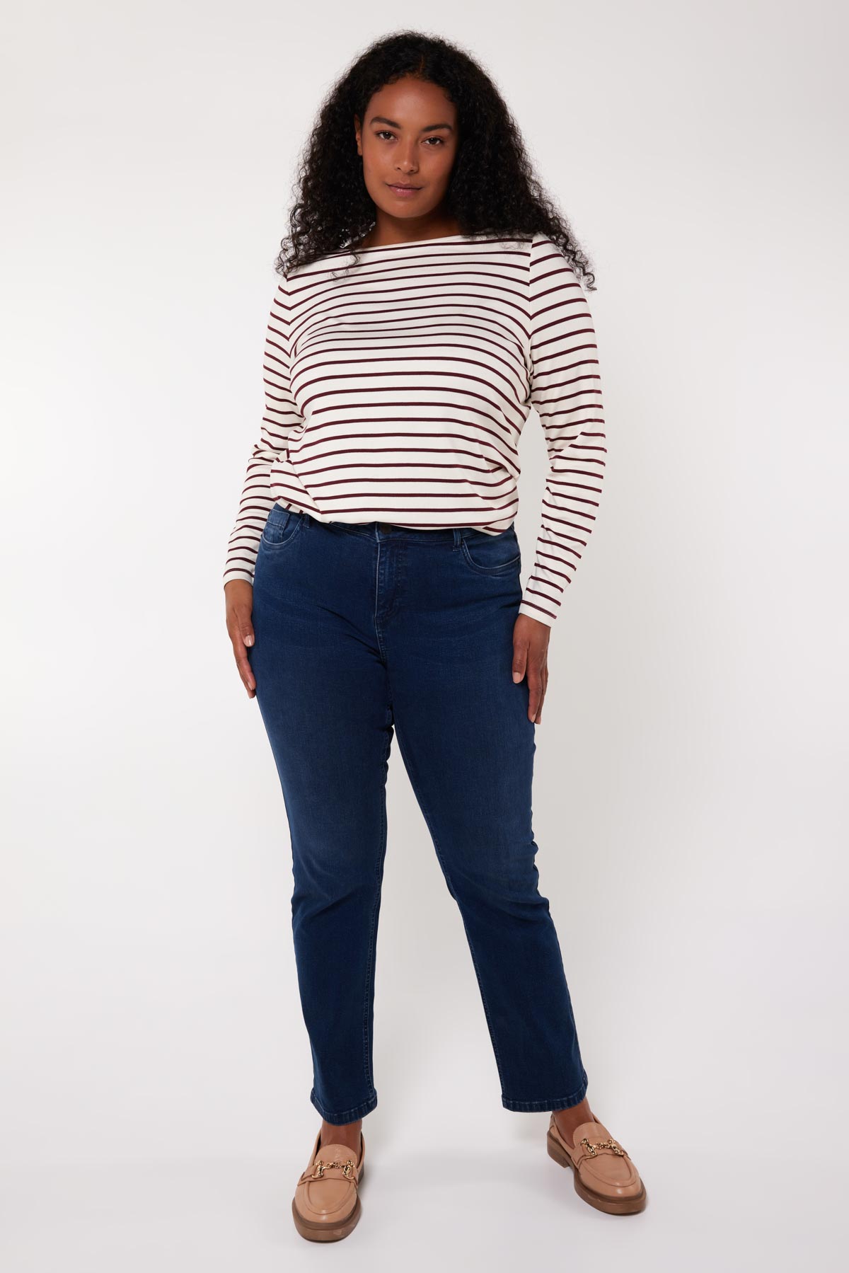 Dames Straight leg jeans LILY Dark Denim | MS Mode