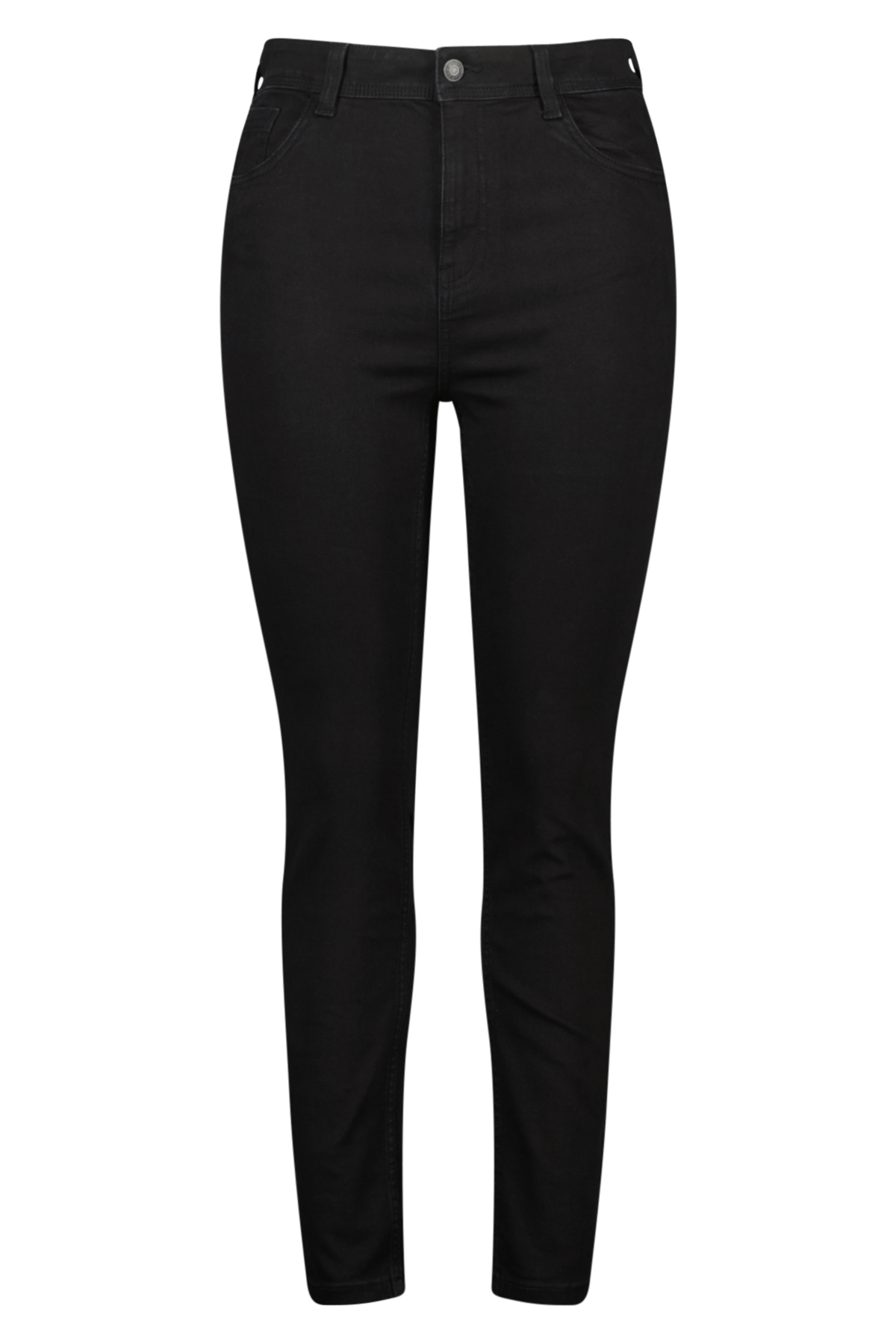 Dames Skinny leg high waist jeans CHERRY Zwart | MS Mode