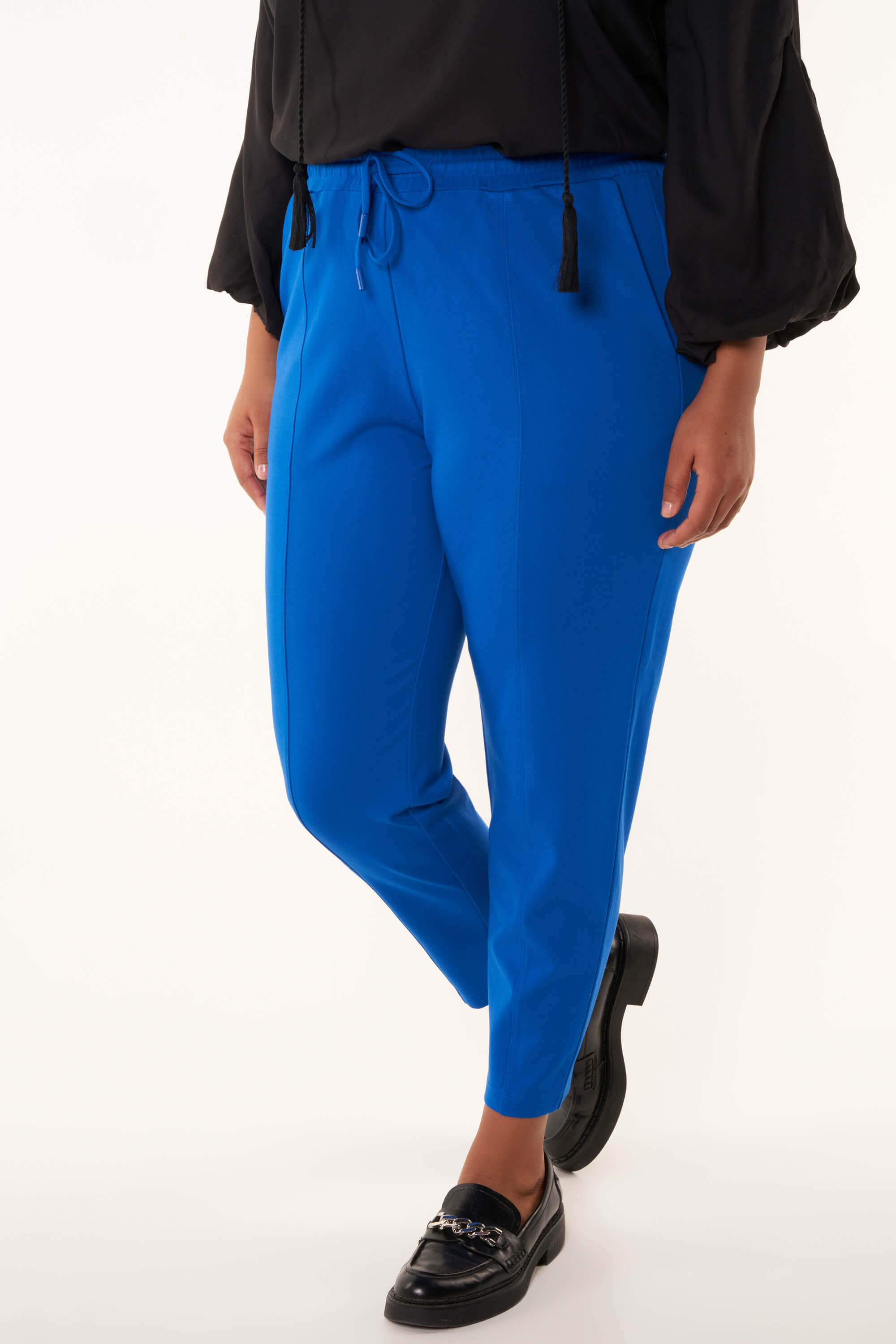 Dames Joggings fit broek Kobalt blauw | MS Mode