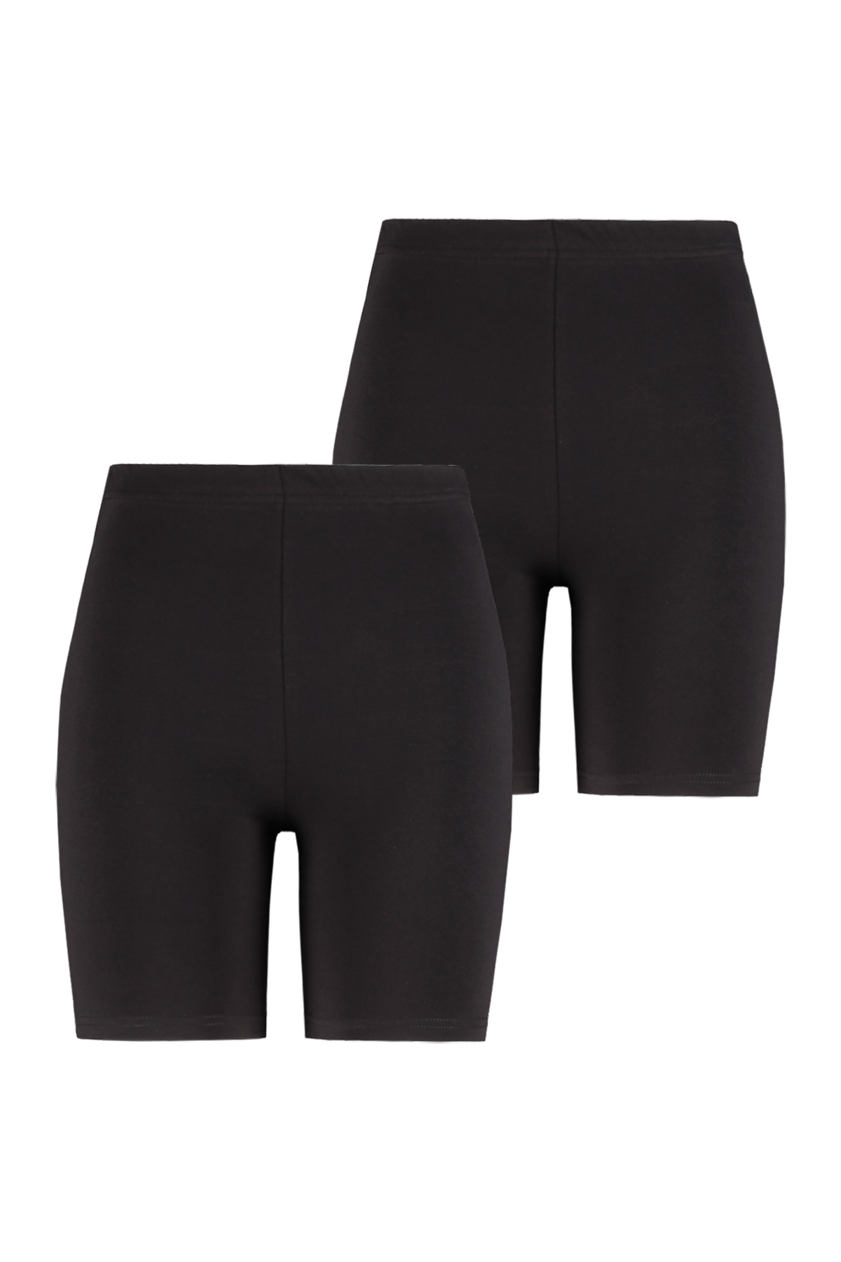 Dames 2-pack korte legging Zwart | MS Mode