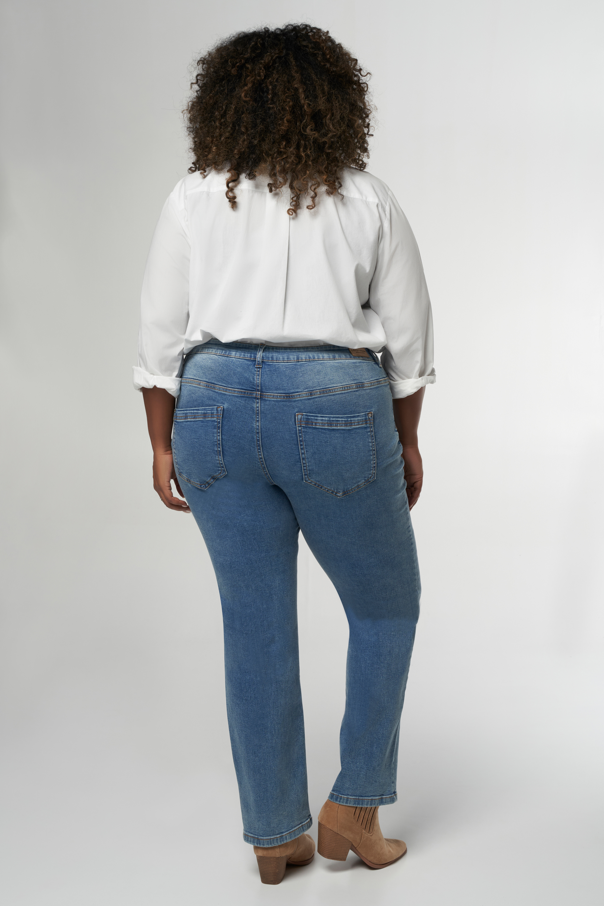 Dames Straight leg jeans LILY Stonewash Denim | MS Mode