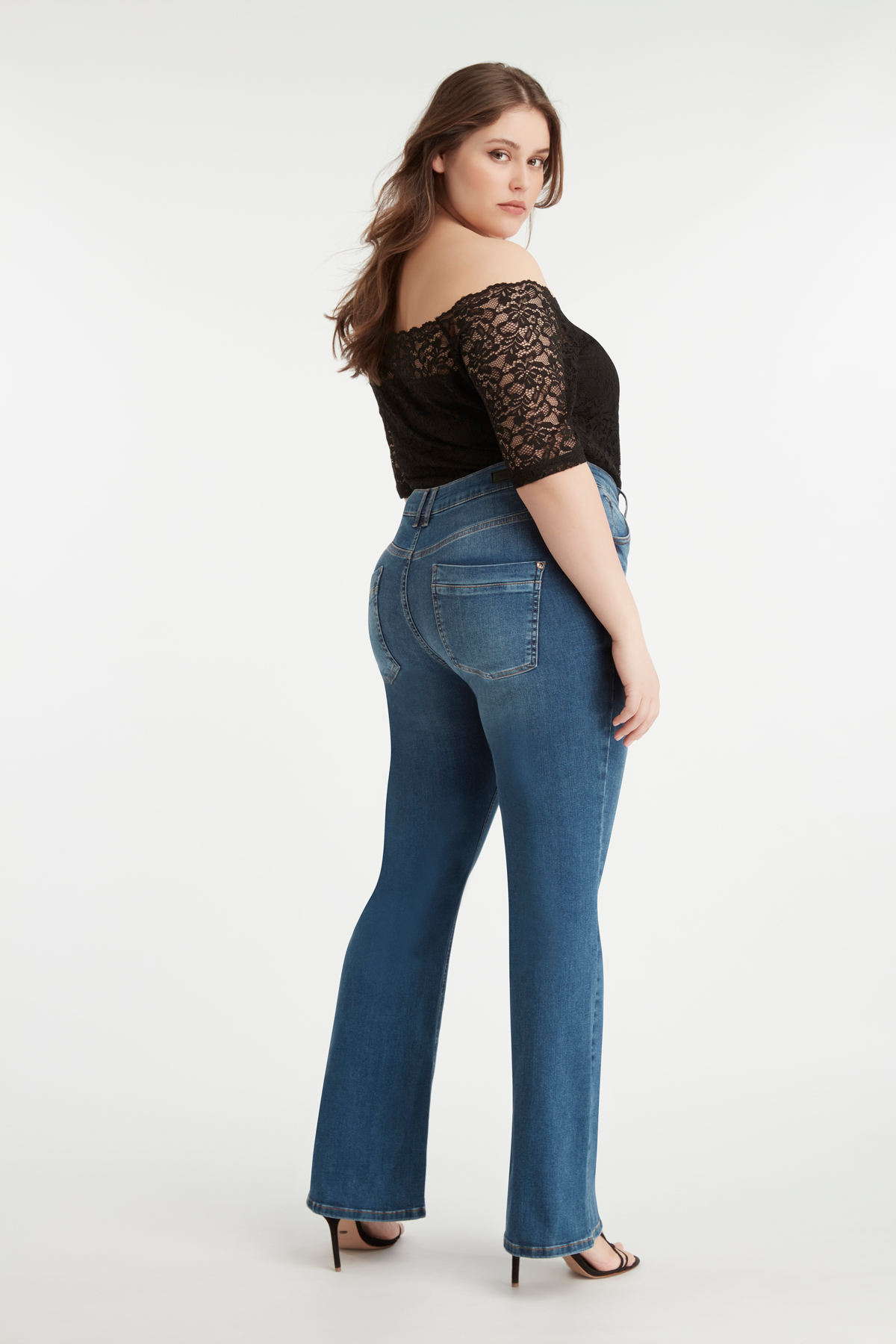Dames Magic Simplicity flared leg SHAPING jeans | MS Mode