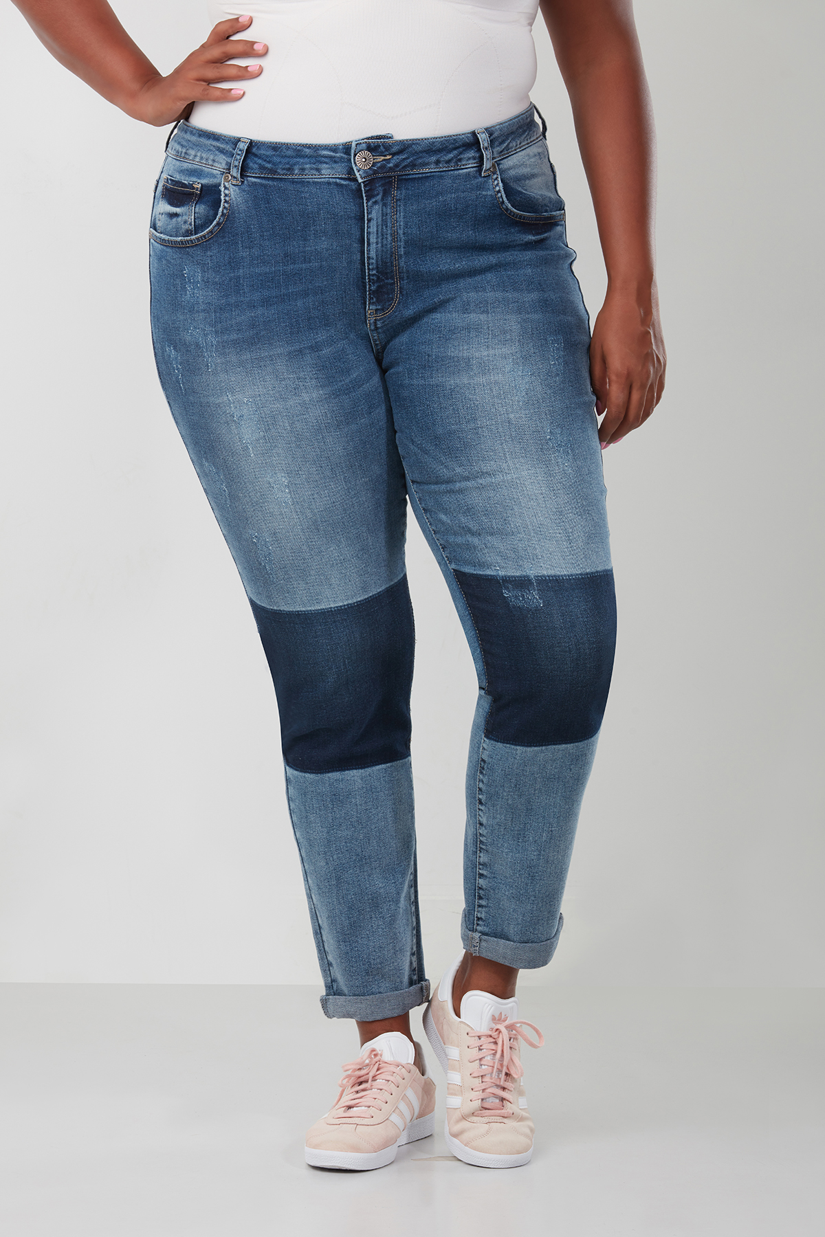 Dames Boyfriend jeans met tekst bij MS Mode®